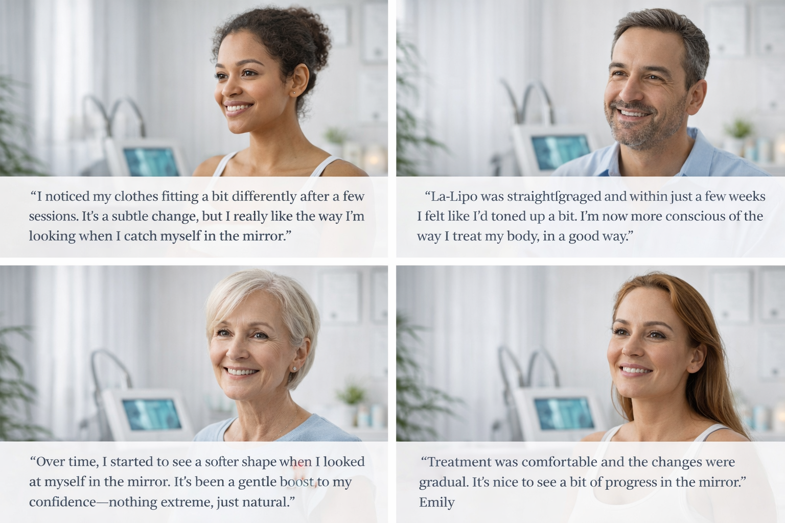 Illustration of patient testimonials