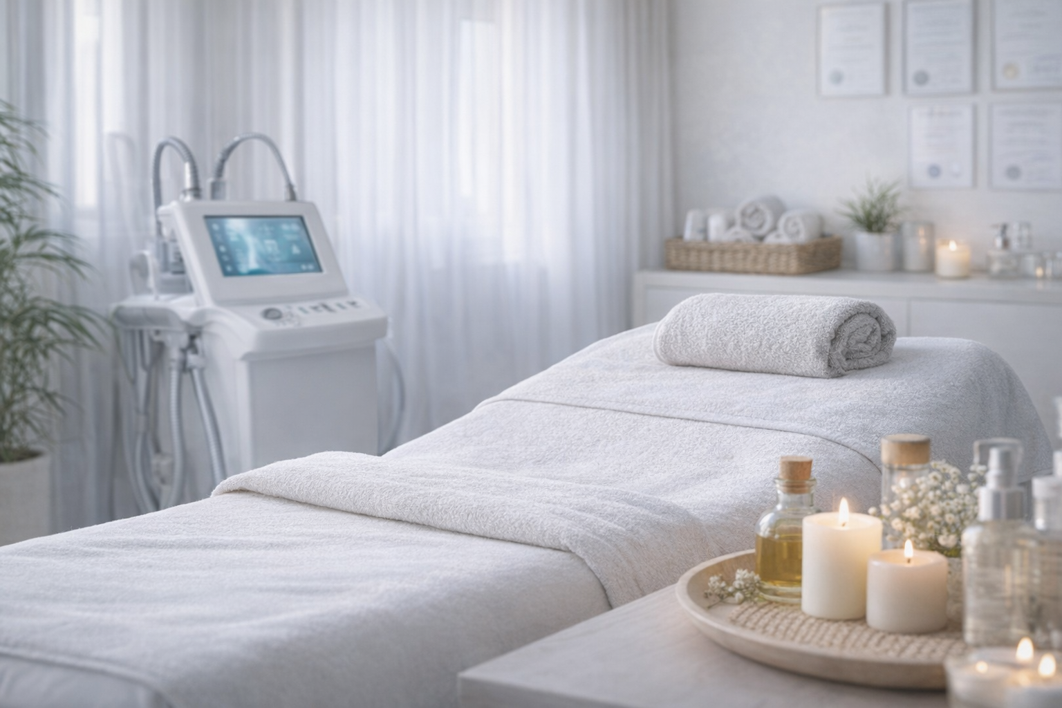 Illustration of a person embracing their body